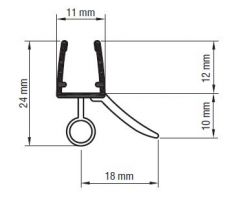 CRL Black Bubble Wipe - 6 and 8mm Glass 