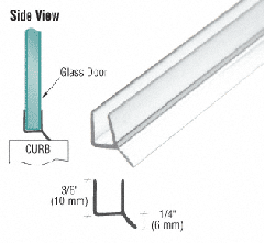 CRL Dual Durometer PVC Seal and Wipe for 1/4" Glass