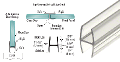 CRL Multi-Purpose 'H' Wipe for 5/16" Glass