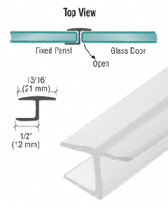 CRL 'Y' Jamb Seal with Soft Leg for 3/8" Glass