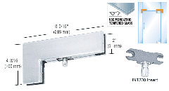 CRL Satin Anodized Sidelite Transom Patch With 1NT300 Insert