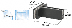 CRL Bronze Transom Mounted Patch Connector With Support Fin Bracket