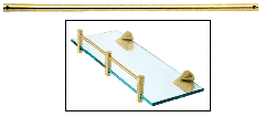 CRL Brass 36" Shelf Rods