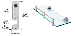 CRL Chrome Right Hand Rod Support