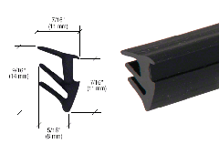 CRL Black 3/8" Roll-In Glazing Gasket - 100' Roll