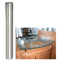 CRL 316 Brushed Stainless 3/4" Diameter by 6" Long Standoff Base