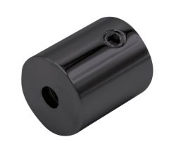 CRL Matte Black Slim Line Wall Mount Fitting, Ø 12 mm