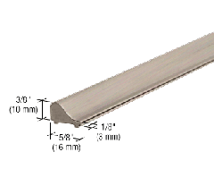 CRL Brushed Nickel Frameless Shower Door Tapered Threshold