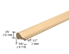 CRL Polished Brass Frameless Shower Door Tapered Threshold