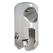 CRL Polished Chrome Movable Bracket for 1/4" Glass