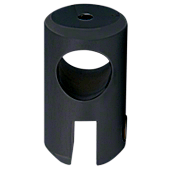 CRL Matte Black Movable Bracket for 3/8" Glass