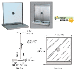 CRL Satin Anodized Cashier Window Unit