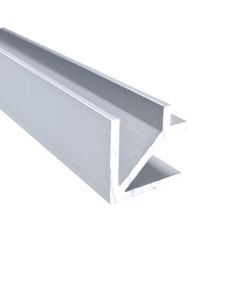 CRL Aluminium Corner Profile 90°, 8 - 10 mm, 2,4 m 