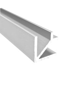 CRL Aluminium Corner Profile 90°, 8 - 10 mm, 2,4 m 