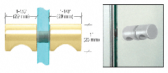 CRL Antique Brass Back-to-Back E-Z Grip Style Knobs