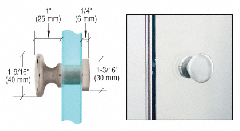 CRL Brushed Nickel Traditional Style Single-Sided Door Knob