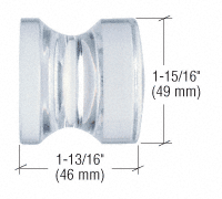 CRL UV Bond Traditional Style Crystal Knob