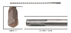 CRL 1/4" Heavy Duty Masonry Drill - 8" Length