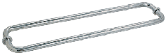 CRL Polished Nickel 24" Back-to-Back Towel Bars for Glass