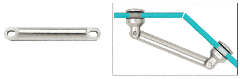 CRL Brushed Stainless Optional Long Link for Column Series Swivel Fittings