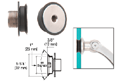 CRL Brushed Stainless Flush Mount Cap Assembly