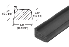 CRL Door Flange Weatherstrip - Dodge Panel Trucks and Various Ford Cars - 5/8" Width