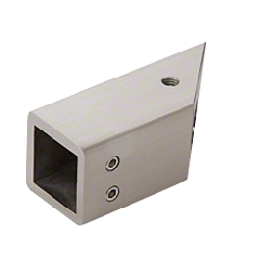 CRL Brushed Nickel 45 Degree Mitered Wall Mount Bracket for Square Bar