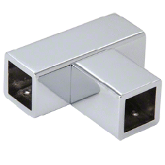 CRL Chrome 'T' Junction Bracket for Square Bar