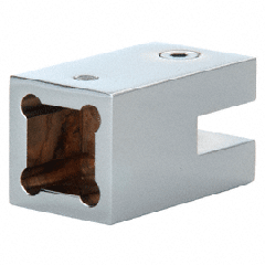 CRL 15 x 15 mm Square Cornered Support Bar Bracket 