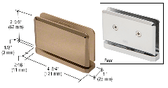 CRL Brushed Bronze Senior Prima 01 Series Top or Bottom Mount Hinge