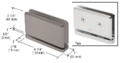 CRL Brushed Nickel Senior Prima 01 Series Top or Bottom Mount Hinge