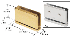 CRL Polished Brass Senior Prima 01 Series Top or Bottom Mount Hinge