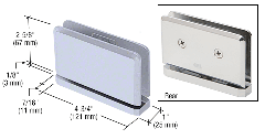 CRL Satin Chrome Senior Prima 01 Series Top or Bottom Mount Hinge