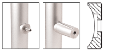 CRL 51 mm (2") Rohradapter für Abstandhalter mit 32 mm (1-1/4") Durchmesser, Edelstahl gebürstet