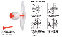 CRL Toggler® Hollow-Wall Anchors for 5/8" to 3/4"