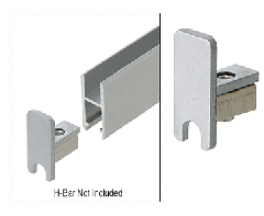 CRL Satin Chrome End Cap for Security H-Bar