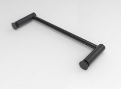 CRL Slim-Line Towel Bar, Round ø 12 mm, 1000 mm, Flush Mount, matte black