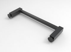 CRL Slim-Line Towel Bar, Square 12 x 12 mm, 1000 mm, Flush Mount, matte black