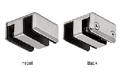 CRL Brushed Nickel Top Guide for Essence Series Sliding Door Kit