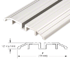 CRL Satin Anodized 240" Length Bottom Guide Threshold for OT Series Top Hung Sliders and Bi-Fold Doors