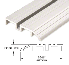 CRL Satin Anodized 240" Length Bottom Guide Half Threshold for OT Series Top Hung Sliders and Bi-Fold Doors Sliders and Bi-Fold Doors