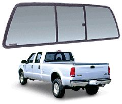 CRL Tri-Vent Slider with Solar Glass for 1999-2007 F-250/F-350/F-450/F-550 Super Duty