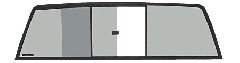 CRL Tri-Vent Three Panel Slider with Solar Glass for 1988-1995 Isuzu