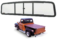 CRL Duo-Vent Four Panel Slider with Clear Glass for 1961-1966 Ford