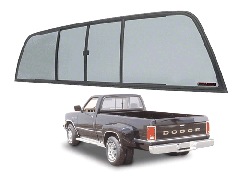 CRL Duo-Vent Four Panel Slider with Solar Glass for 1975-1/2 to 1993 Ram Cabs