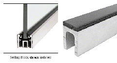 CRL Aluminum Neoprene Setting Block for Glass