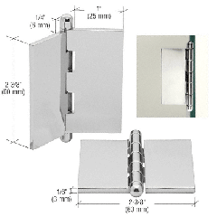 CRL UV Large Flat Glass-to-Glass Hinge