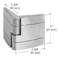 CRL Brushed Stainless Right Hand UV Designer Glass-to-Glass Hinge