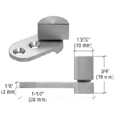 CRL Small Brushed Stainless UV Glass-to-Wood Swing Hinge