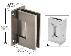 CRL Antique Brushed Nickel Vienna 037 Series Wall Mount Hinge